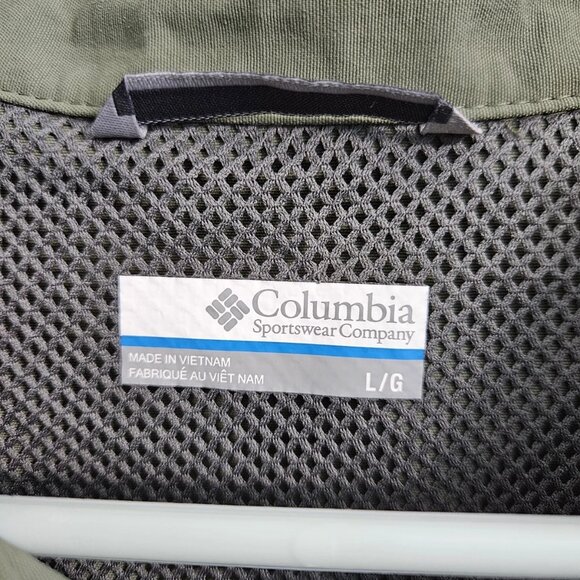 Men's Columbia Size Large Outdoor Green Fishing Shirt - Picture 2 of 4